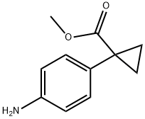 1-(4-氨基苯基)环丙烷甲酸甲酯 结构式