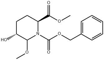 METHYL (2S,5R)-1-CBZ-5-HYDROXY-6-METHOXYPIPECOLINATE Structure
