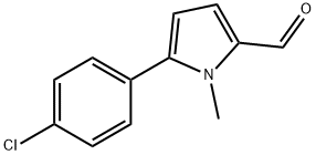 5-(4-氯苯基)-1-甲基-1H-吡咯-2-甲醛 结构式