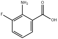 3-フルオロアントラニル酸 化学構造式