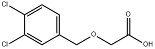 3,4-dichlorobenzyloxyacetic acid 结构式