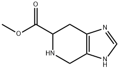 4,5,6,7-四氢-3H-咪唑并[4,5-D]吡啶-6-羧酸甲酯 结构式