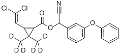 TRANS‐シペルメトリン‐D6標準液 化学構造式