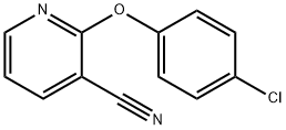 2-(4-chlorophenoxy)nicotinonitrile Structure