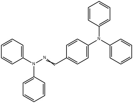 4-(ジフェニルアミノ)ベンズアルデヒドジフェニルヒドラゾン 化学構造式