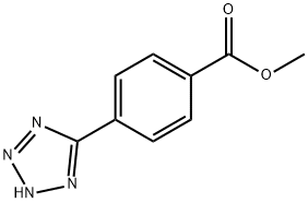 4-(2H-1,2,3,4-テトラゾール-5-イル)安息香酸メチル 化学構造式