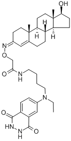 TESTOSTERONE-3-(O-CARBOXYMETHYL)OXIME:*N -(4-AMINOBU Structure