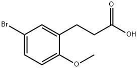 3-(5-BROMO-2-METHOXYPHENYL)PROPANOIC ACID 化学構造式