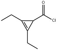 2-Cyclopropene-1-carbonyl chloride, 2,3-diethyl- (9CI)|
