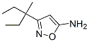 3-(1-エチル-1-メチルプロピル)イソオキサゾール-5-アミン 化学構造式