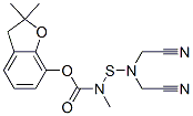 (2,2-dimethyl-3H-benzofuran-7-yl) N-(bis(cyanomethyl)amino)sulfanyl-N- methyl-carbamate|