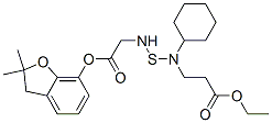 ethyl 3-[cyclohexyl-[(2,2-dimethyl-3H-benzofuran-7-yl)oxycarbonyl-meth yl-amino]sulfanyl-amino]propanoate|