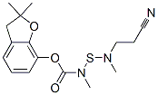 (2,2-dimethyl-3H-benzofuran-7-yl) N-(2-cyanoethyl-methyl-amino)sulfany l-N-methyl-carbamate Structure
