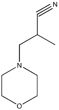 2-methyl-3-morpholin-4-ylpropanenitrile Structure