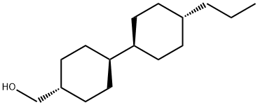 (TRANS,トランス)-4'-プロピル[1,1'-ビシクロヘキシル]-4-メタノール 化学構造式