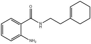 2-氨基-N-(2-(环己烷-1-烯-1-基)乙基)苯甲酰胺 结构式