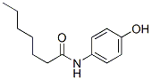N-(4-hydroxyphenyl)heptan-1-amide Struktur