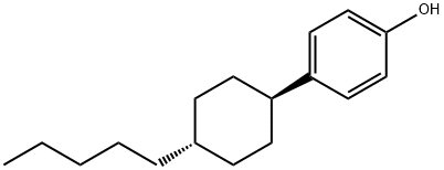 P-(TRANS-4-ペンチルシクロヘキシル)フェノール 化学構造式
