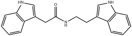 N-2-(indol-3-yl)ethyl-indole-3-acetamide Struktur