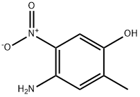 Phenol,  4-amino-2-methyl-5-nitro- Struktur