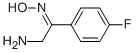 2-AMINO-1-(4-FLUORO-PHENYL)-ETHANONE OXIME 化学構造式