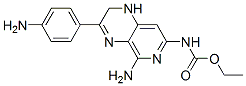 Carbamic acid, (5-amino-3-(4-aminophenyl)-1,2-dihydropyrido(3,4-b)pyra zin-7-yl)-, ethyl ester Structure