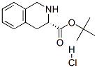 3-ISOQUINOLINECARBOXYLIC ACID, 1,2,3,4-TETRAHYDRO-, 1,1-DIMETHYLETHYL ESTER, HYDROCHLORIDE, (S)- Structure