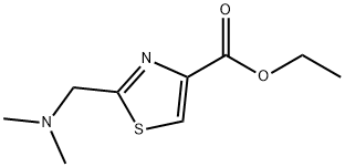 ethyl 2-[(dimethylamino)methyl]thiazole-4-carboxylate Struktur