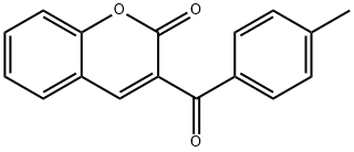3-(4-メチルベンゾイル)クマリン 化学構造式