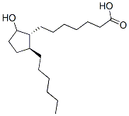 9-hydroxy-19,20-bisnorprostanoic acid Struktur