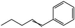 (1-ペンテニル)ベンゼン 化学構造式
