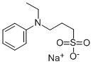 3-(N-エチルアニリノ)プロパンスルホン酸ナトリウム [生化学用] 化学構造式
