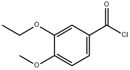 Benzoyl chloride, 3-ethoxy-4-methoxy- (9CI) Structure