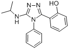 2-(5-((1-Methylethyl)amino)-4-phenyl-4H-1,2,4-triazol-3-yl)phenol 化学構造式
