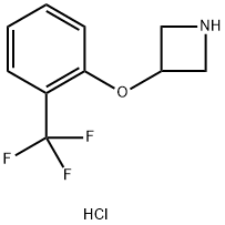 3-[2-(三氟甲基)苯氧基]氮杂环丁烷盐酸盐,82622-46-6,结构式