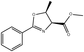 METHYL (4S,5S)-DIHYDRO-5-METHYL-2-PHENYL-4-OXAZOLECARBOXYLATE Structure