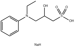N-ETHYL-N-(2-HYDROXY-3-SULFOPROPYL)ANILINE, SODIUM SALT Structure