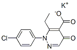 potassium 2-(4-chlorophenyl)-3-ethyl-5-oxo-pyridazine-4-carboxylate Structure