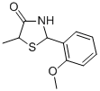 4-Thiazolidinone, 2-(2-methoxyphenyl)-5-methyl- 化学構造式