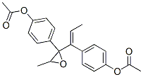2,3-epoxy-3,4-bis(4'-acetoxyphenyl)-4-hexene Structure