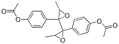 2,3,4,5-bis(epoxy)-3,4-bis(4'-acetoxyphenyl)hexane Structure
