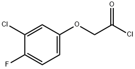 2-(3-氯-4-氟-苯氧基)乙酰氯化物 结构式