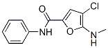 2-Furancarboxamide,  4-chloro-5-(methylamino)-N-phenyl- Struktur