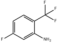 2-アミノ-4-フルオロベンゾトリフルオリド 化学構造式