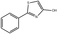 2-フェニル-1,3-チアゾール-4-オール 化学構造式