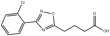 4-[3-(2-氯苯基)-1,2,4-恶二唑-5-基]丁酸, 827014-22-2, 结构式