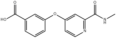 BENZOIC ACID, 3-[[2-[(METHYLAMINO)CARBONYL]-4-PYRIDINYL]OXY]-|3-[[2-[(甲基氨基)羰基]-4-吡啶基]氧基]苯甲酸