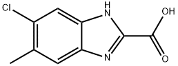 1H-Benzimidazole-2-carboxylic acid, 5-chloro-6-methyl- (9CI) Structure