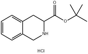 3-ISOQUINOLINECARBOXYLIC ACID, 1,2,3,4-TETRAHYDRO-, 1,1-DIMETHYLETHYL ESTER, HYDROCHLORIDE 结构式