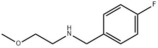 (4-フルオロベンジル)(2-メトキシエチル)アミン 化学構造式